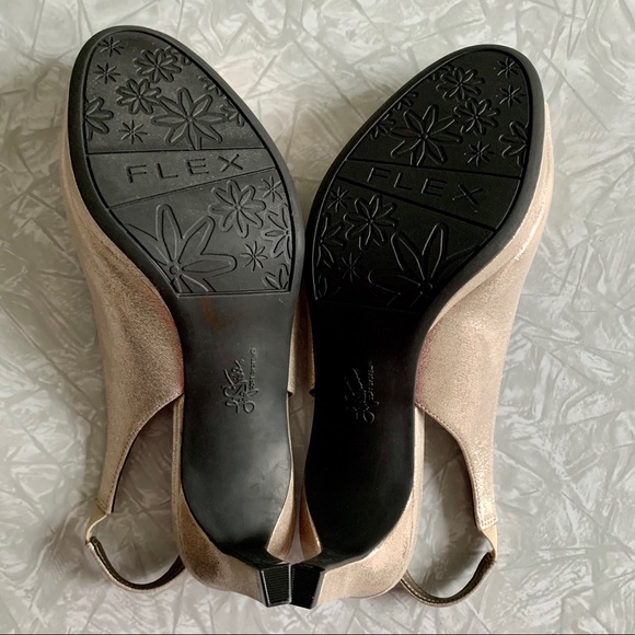 NWOT Life Stride Rose Gold Slingback Platform 9 - Picture 7 of 8